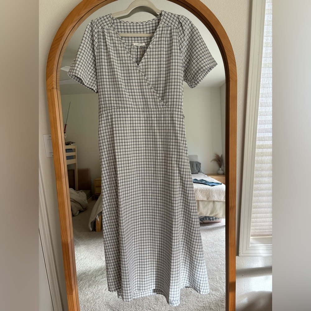 Fort Meyers Blue Plaid Dress